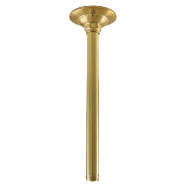 Showerscape K210A7 Trimscape 10" Raindrop Shower Arm, Brushed Brass